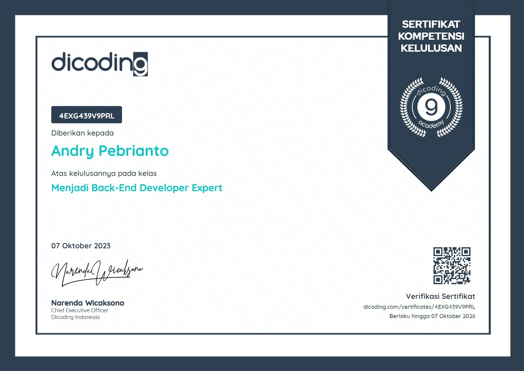 Menjadi Backend Developer Expert